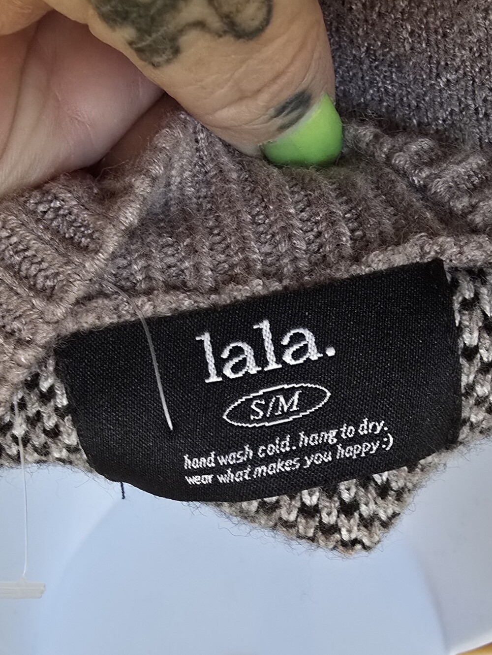 Dressed In LaLa Yin Yang Heavy Oversized Sweater - Picture 8 of 8